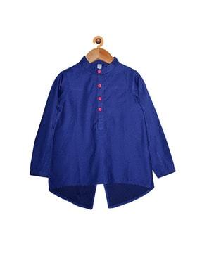  top with button placket