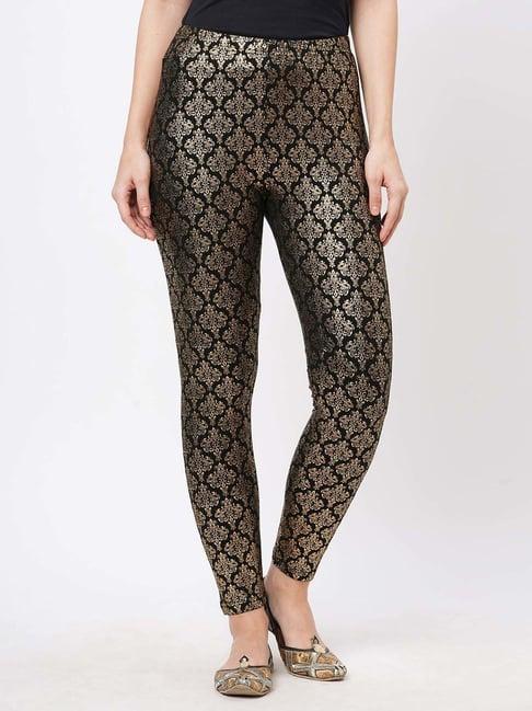 #be black printed leggings