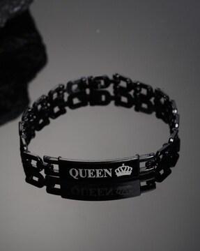 'queen' link bracelet