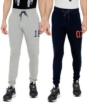  typography print pack of 2 joggers