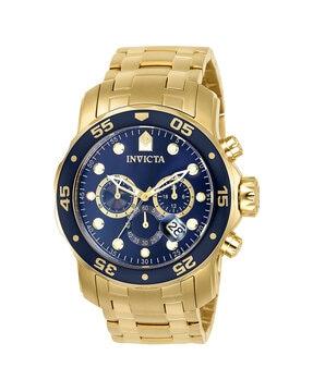 0073 water resistant chronograph wrist watch