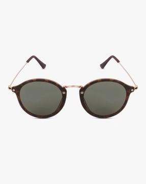 056-19734 uv-protected full-rim round sunglasses