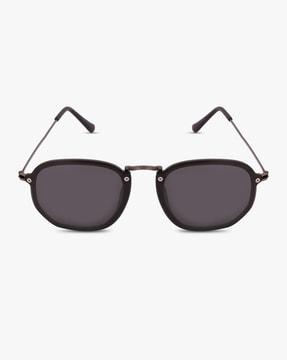 067-1860 uv-protected full-rim polygon sunglasses