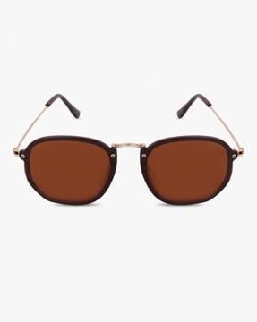 070-1860 uv-protected full-rim polygon sunglasses
