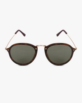 072-1861 uv-protected full-rim round sunglasses
