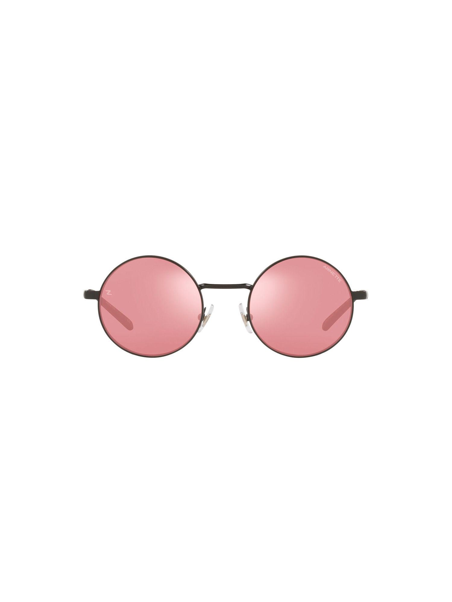 0an3083 zayn x black mirror pink lens round male sunglasses
