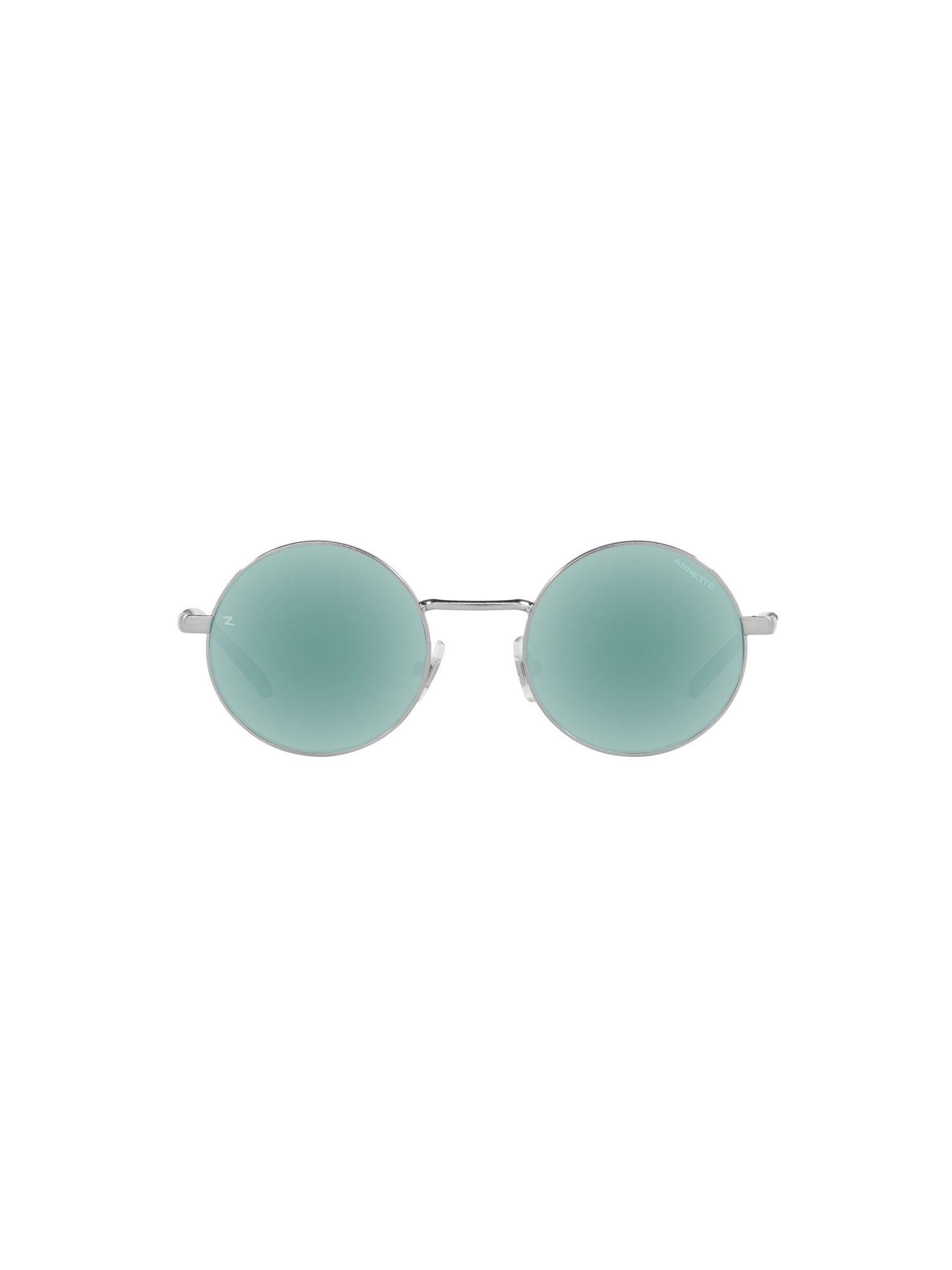 0an3083 zayn x light azure mirror blue lens round male sunglasses