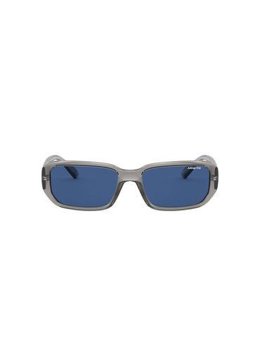 0an4265 street style dark blue lens rectangle male sunglasses