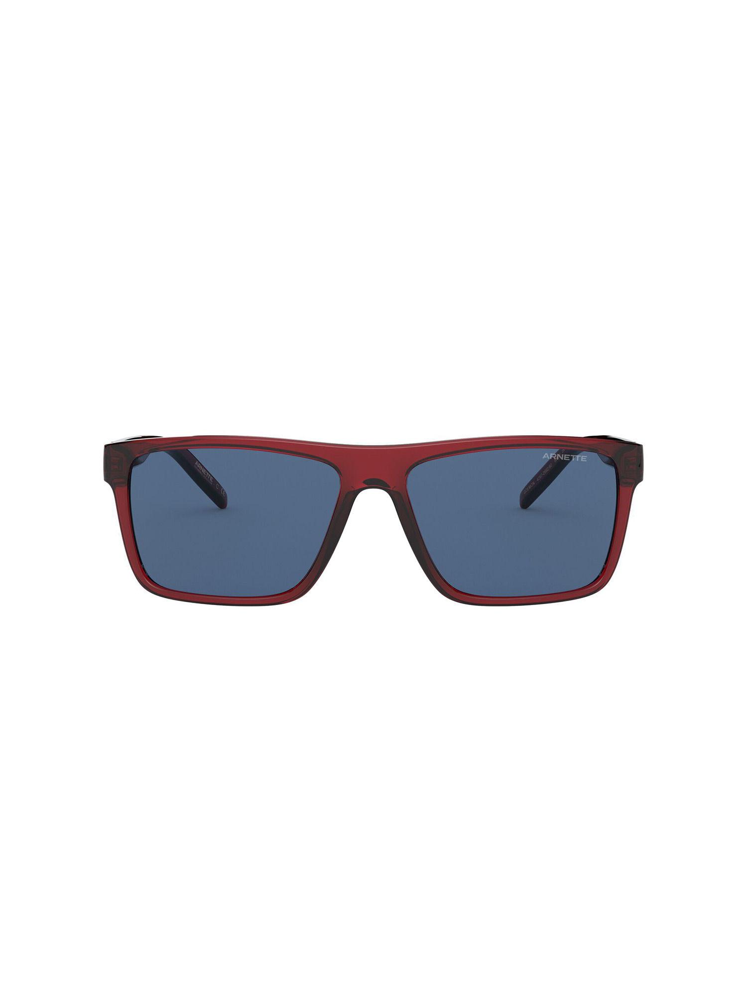 0an4267 slash dark blue lens rectangle male sunglasses