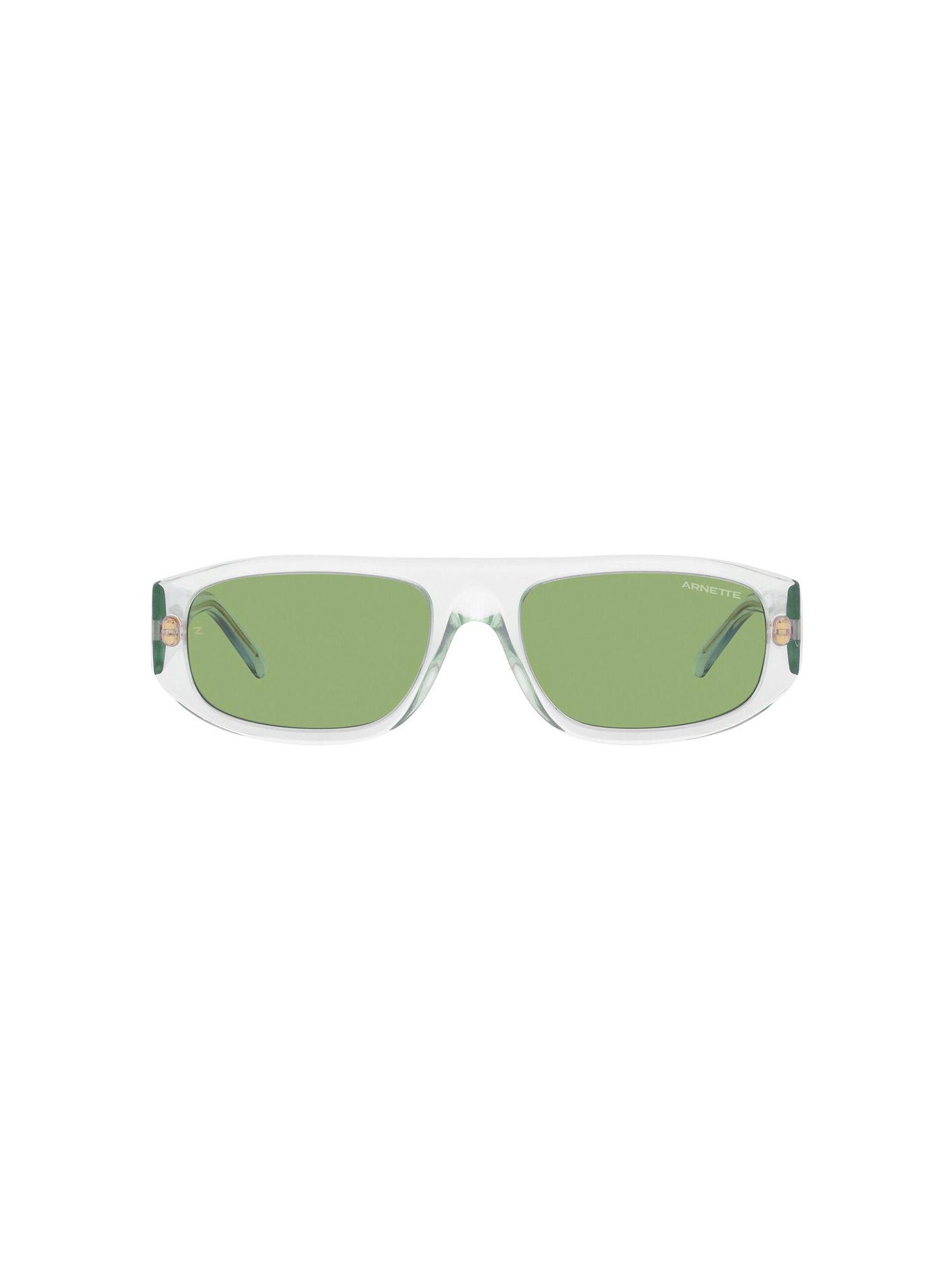 0an4292 zayn x green lens rectangle male sunglasses