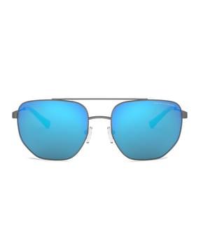 0ax2033s full-rim square sunglasses with top bar