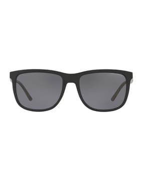 0ax4070s mirrored full-rim rectangular sunglasses