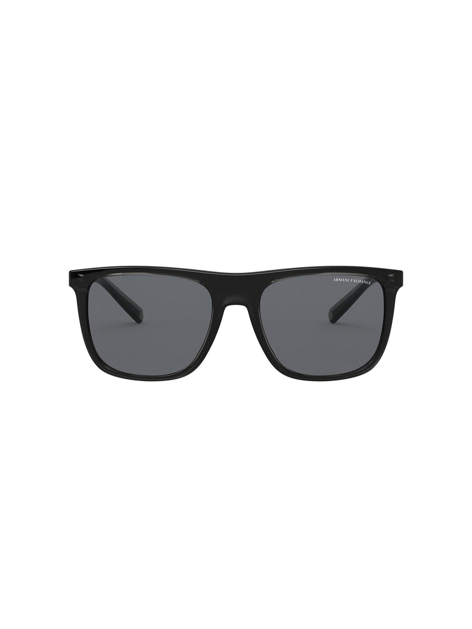 0ax4102s lines grey lens square male sunglasses