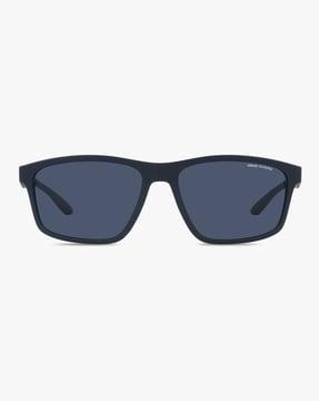 0ax4122s mirrored rectangular sunglasses