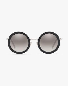 0mu 59us uv-protected full-rim round sunglasses