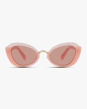 0mu05ws uv-protected butterfly sunglasses