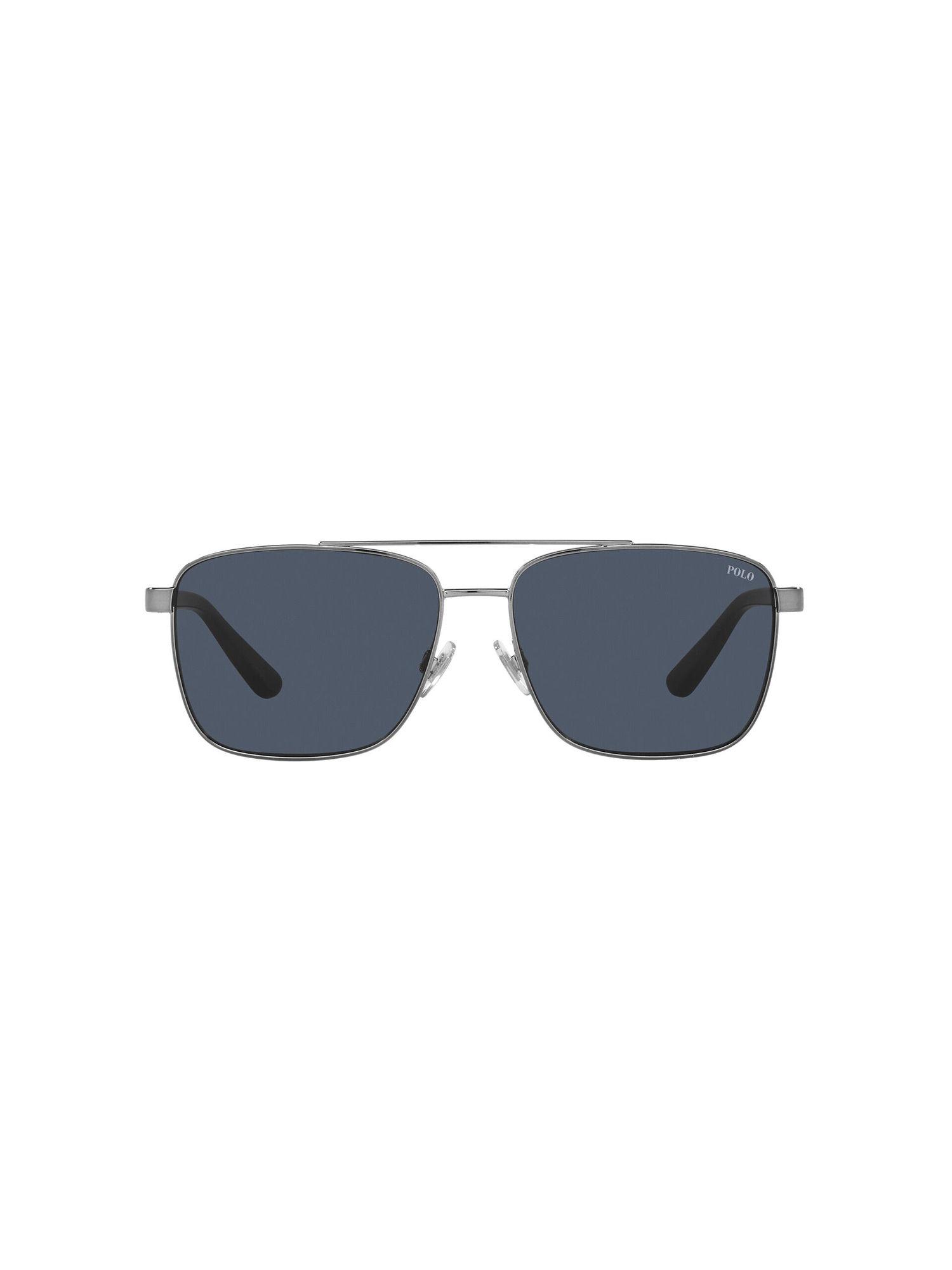 0ph3137 polo thin blocking grey blue lens pillow male sunglasses