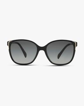 0pr 01os uv-protected half-rim square sunglasses