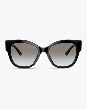 0pr 02ws full-rim gradient round sunglasses