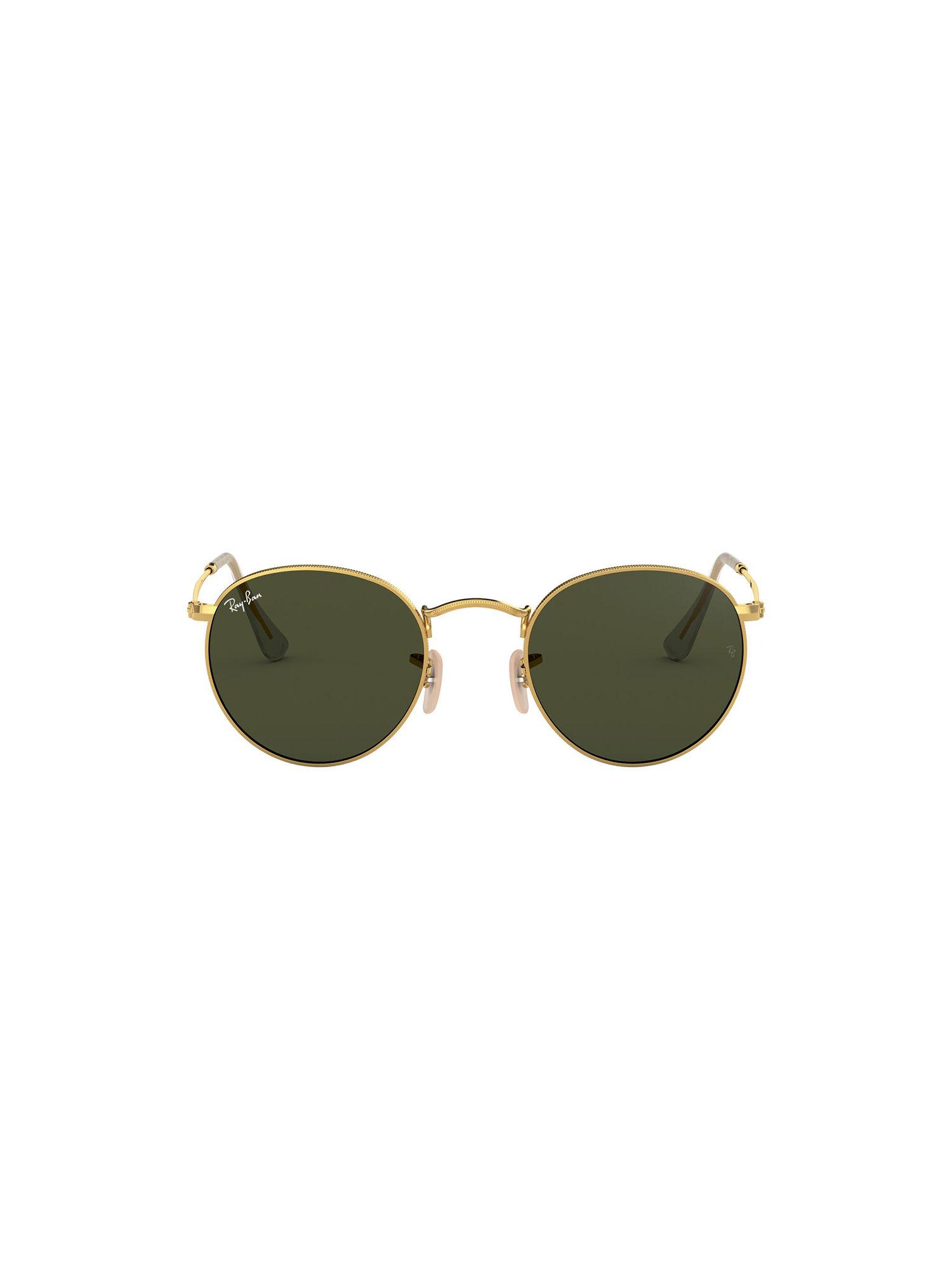 0rb3447 bottle green icons round sunglasses - 47 mm