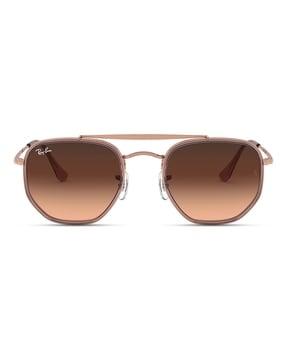 0rb3648m9069a552 unisex gradient brown lens irregular sunglasses