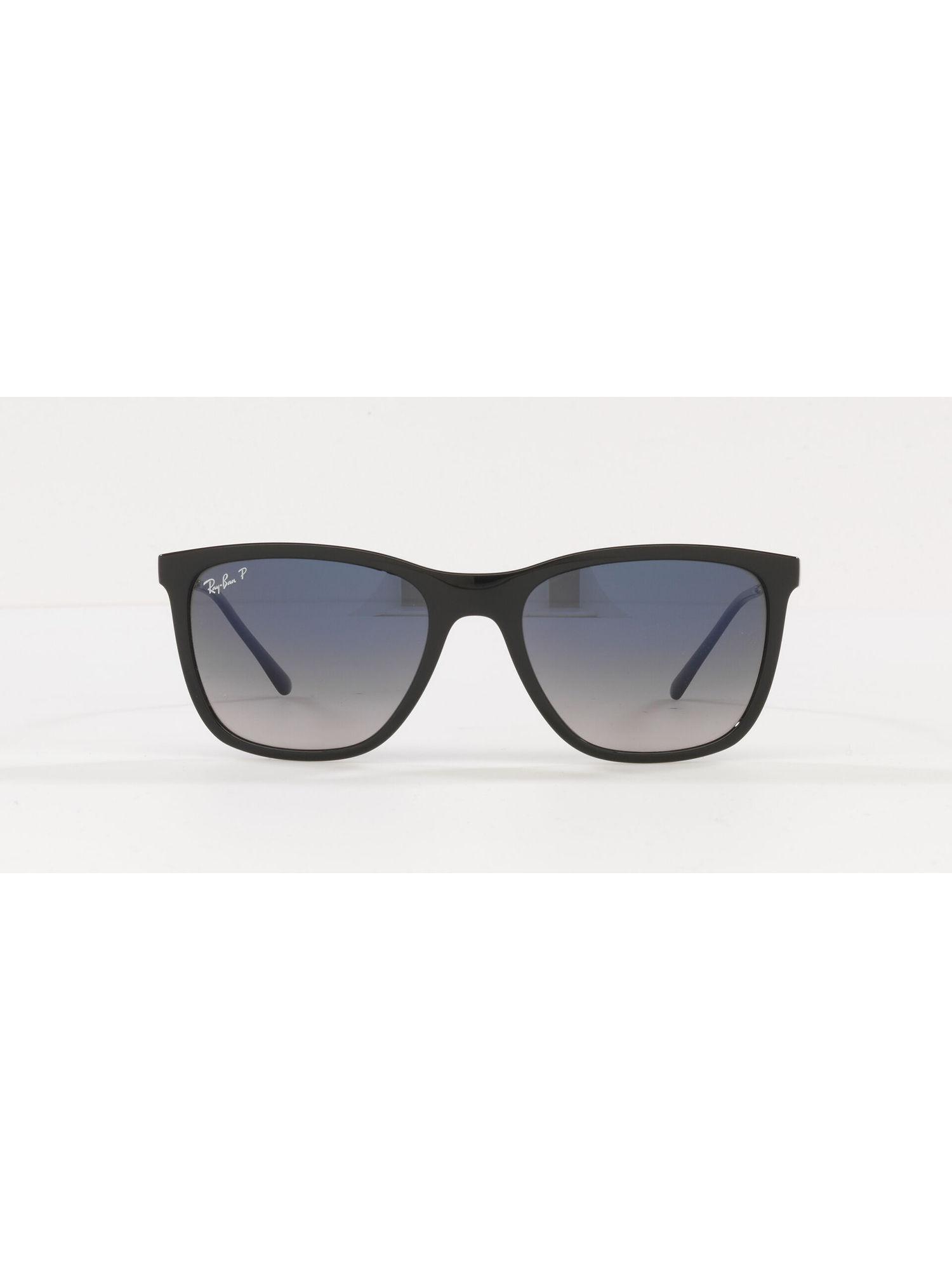 0rb4344 blue polarized highstreet square sunglasses - 55.6 mm