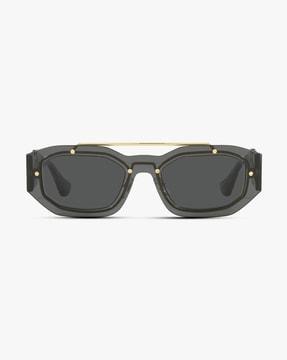 0ve2235 full-rim uv-protected shield sunglasses