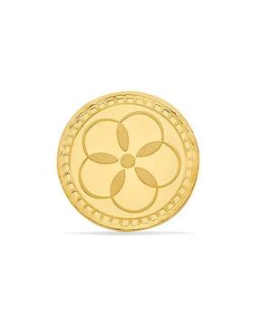1 gram 24 karat (999) flower gold coin