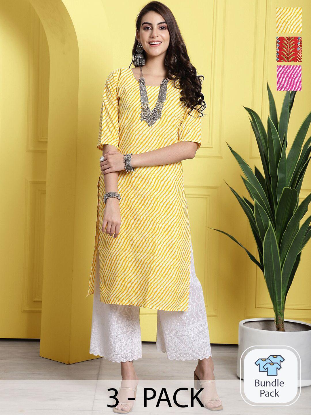 1 stop fashion selection of 3 ethnic motifs printed kurta