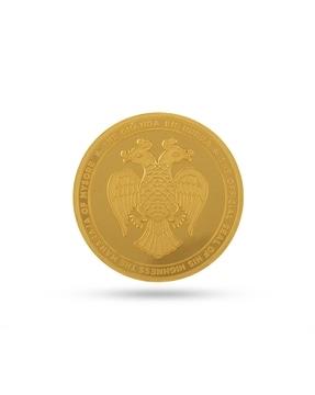 1 gm yellow gold gandaberunda coin