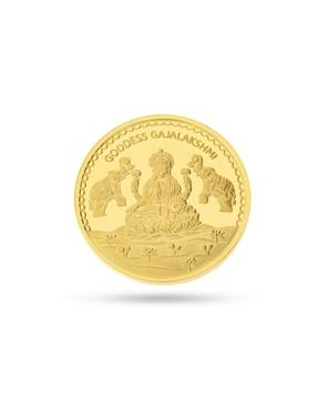 1 gm yellow gold lakshmi coin