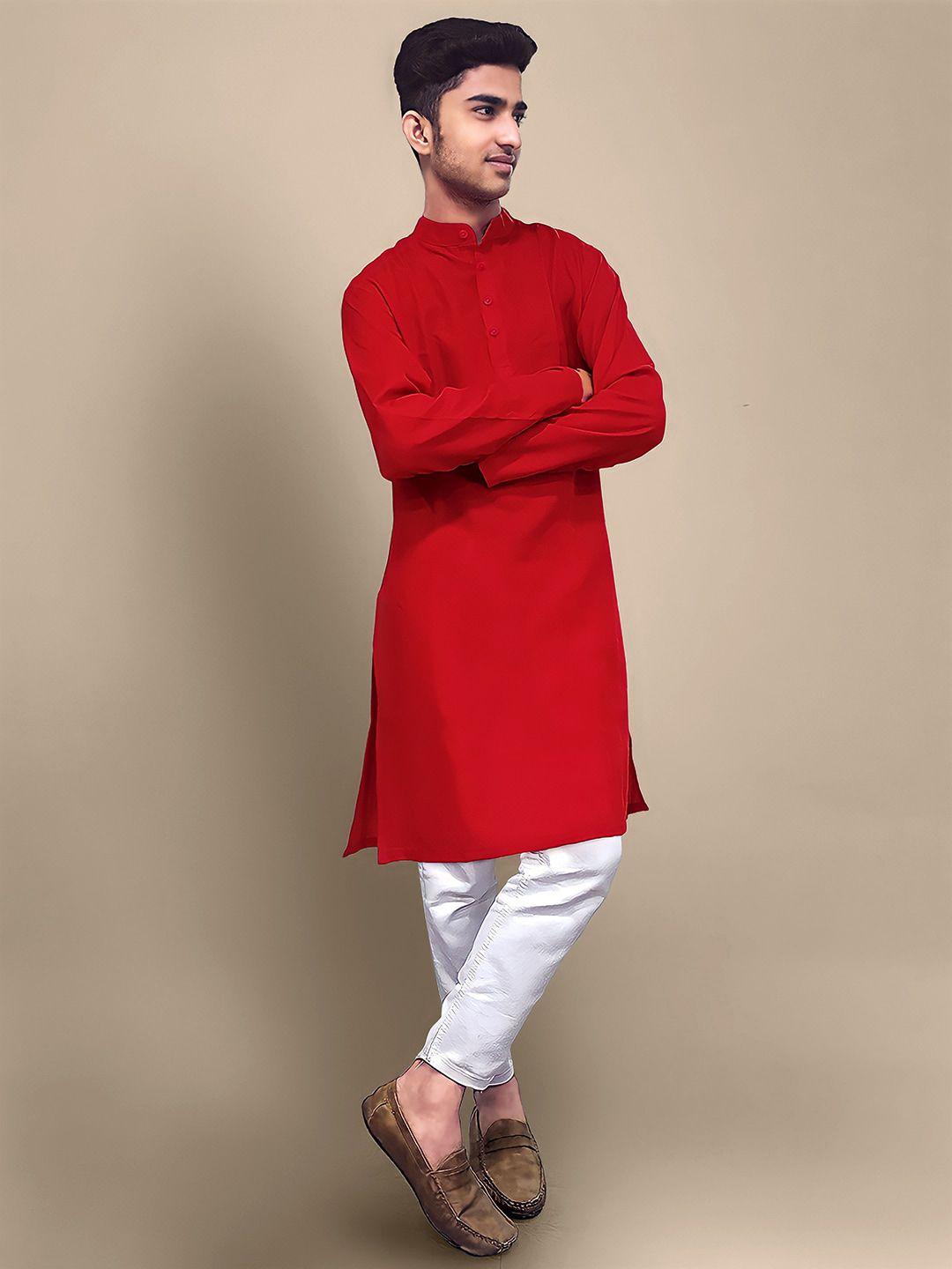 1 stop fashion mandarin collar thread work kurta