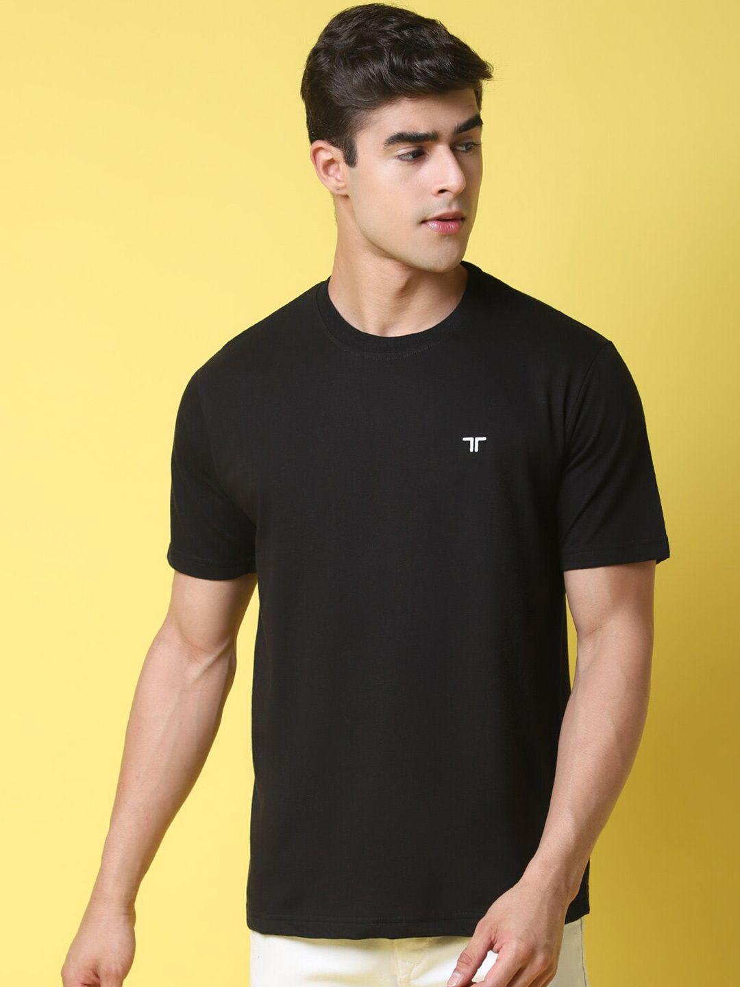 1 stop fashion men black t-shirt