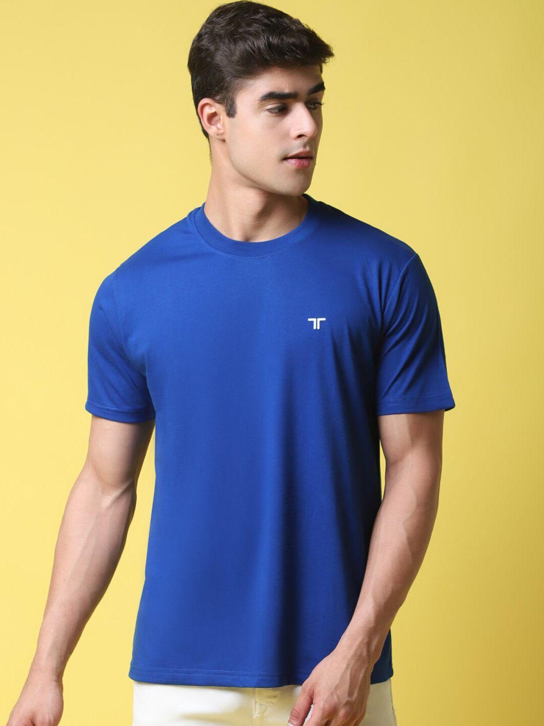 1 stop fashion men blue t-shirt