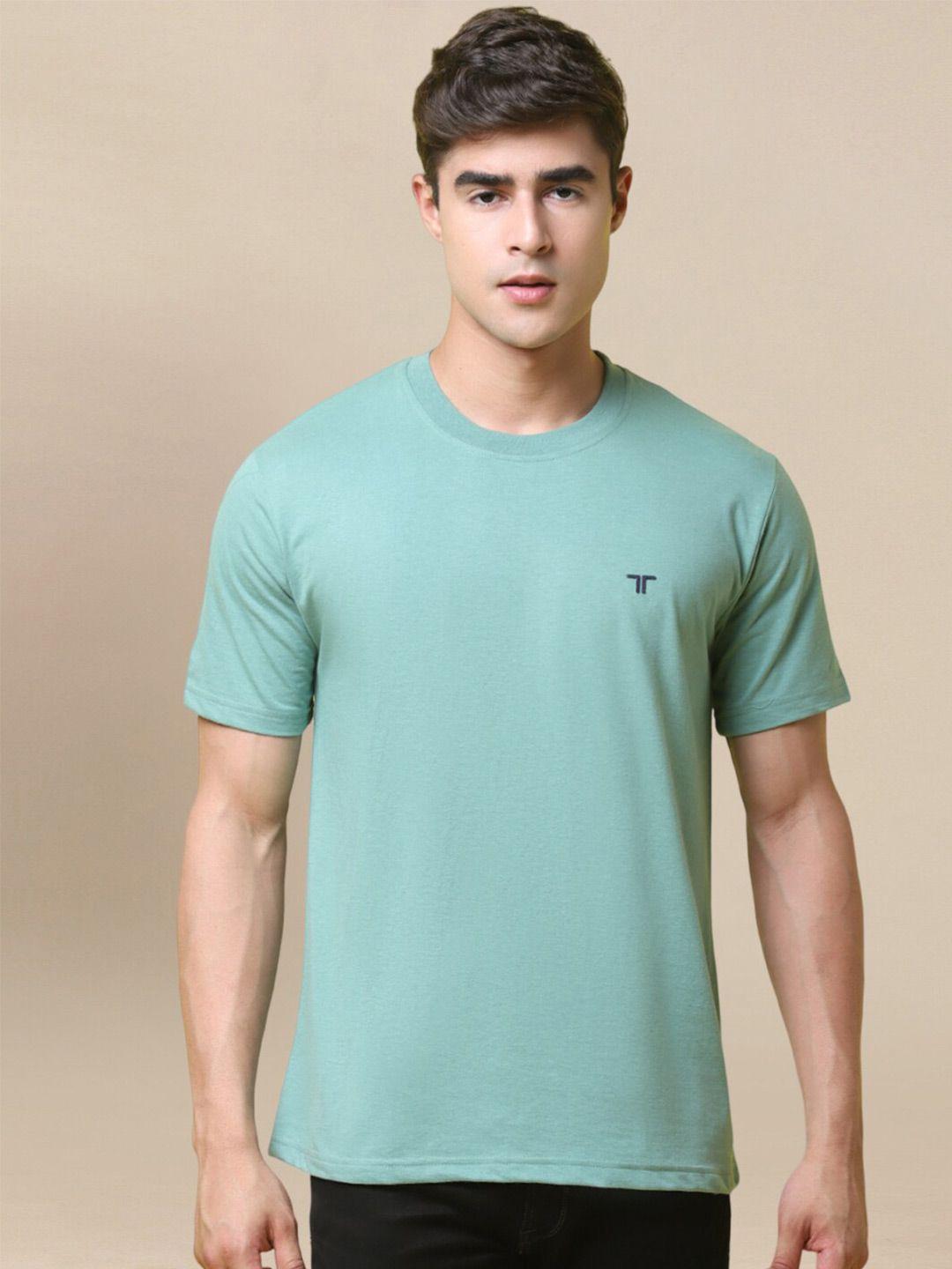 1 stop fashion men green pockets t-shirt