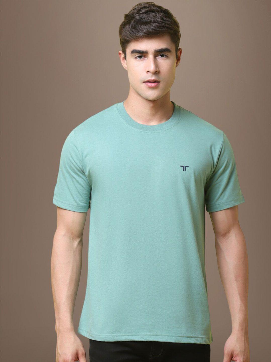 1 stop fashion men green pockets t-shirt