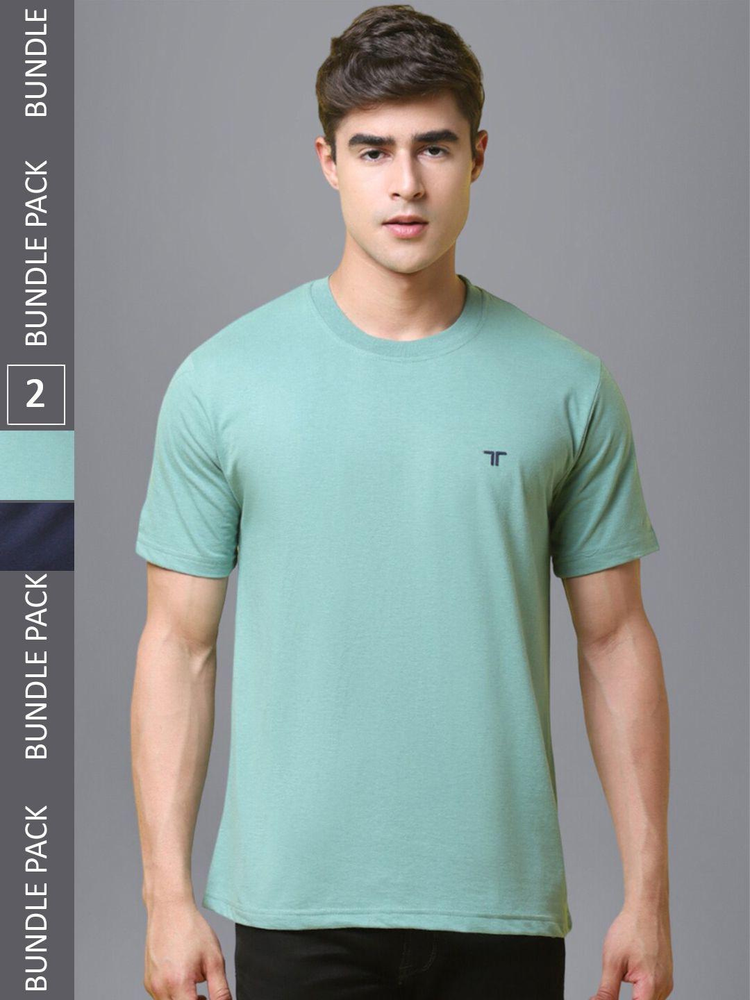 1 stop fashion men multicoloured 2 pockets t-shirt