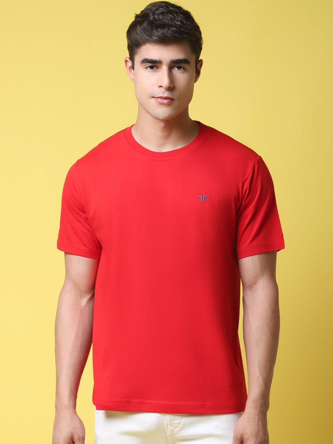 1 stop fashion men red t-shirt
