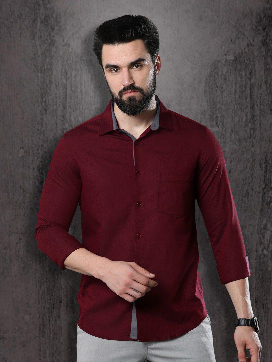 1 stop fashion men standard opaque formal shirt
