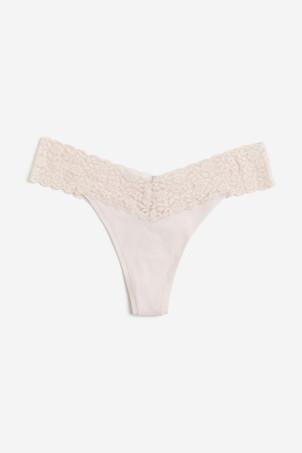 10-pack lace thong briefs