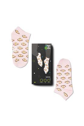 100% organic cotton unisex socks - ankle length - pack of 1 eggs theme 1 - multi
