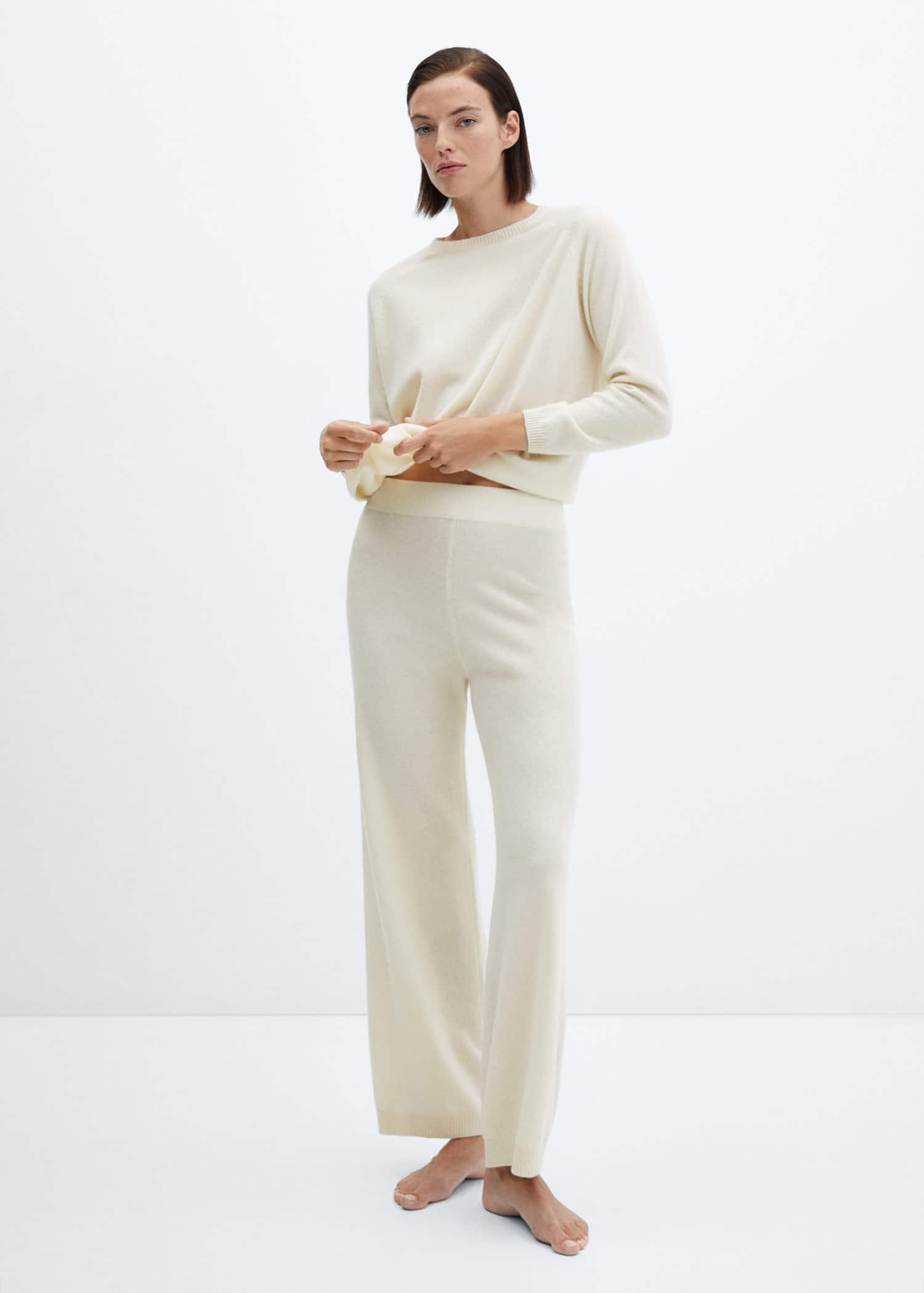 100% cashmere trousers