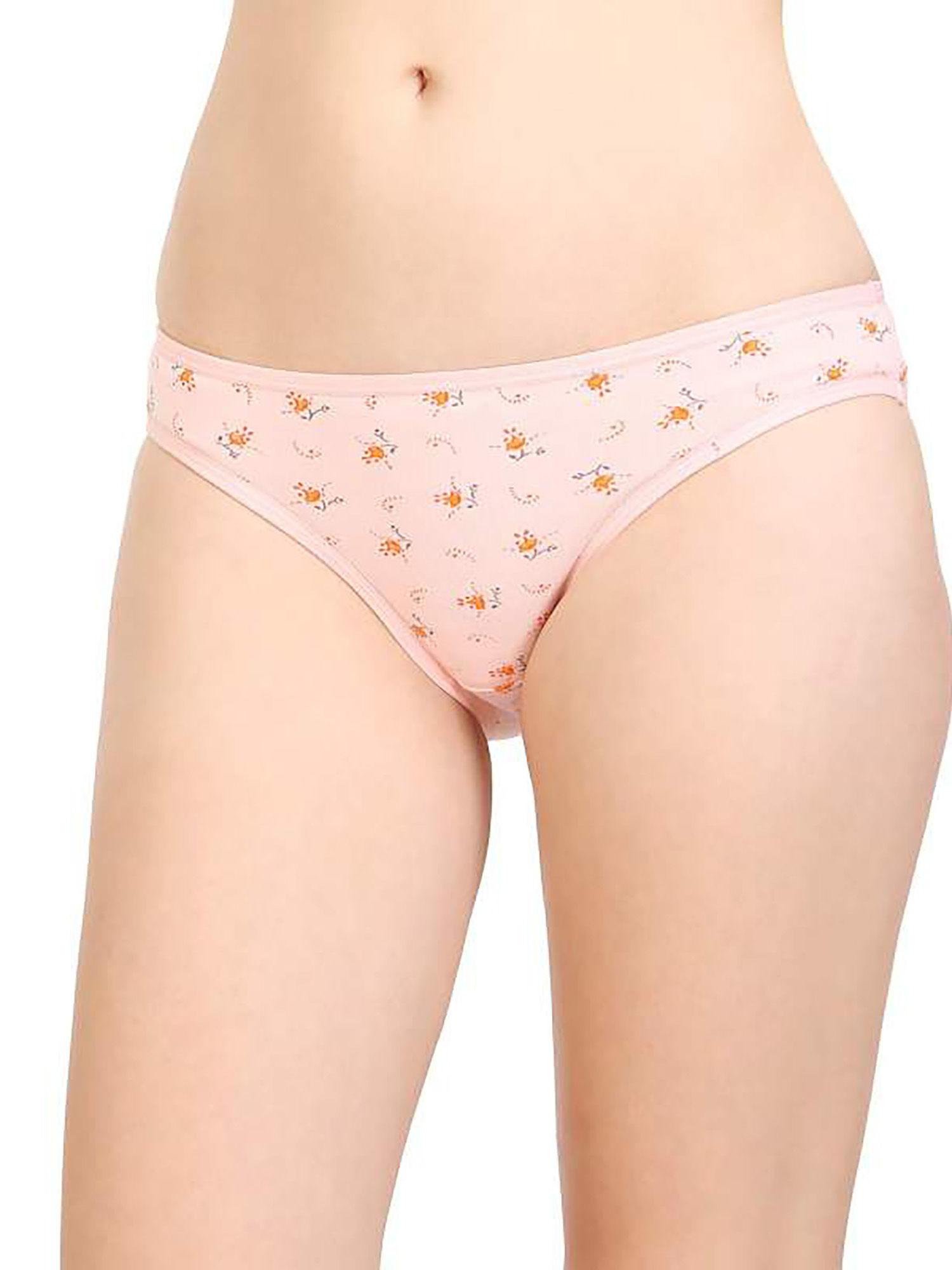 100% cotton printed high cut panty (pack of 6)