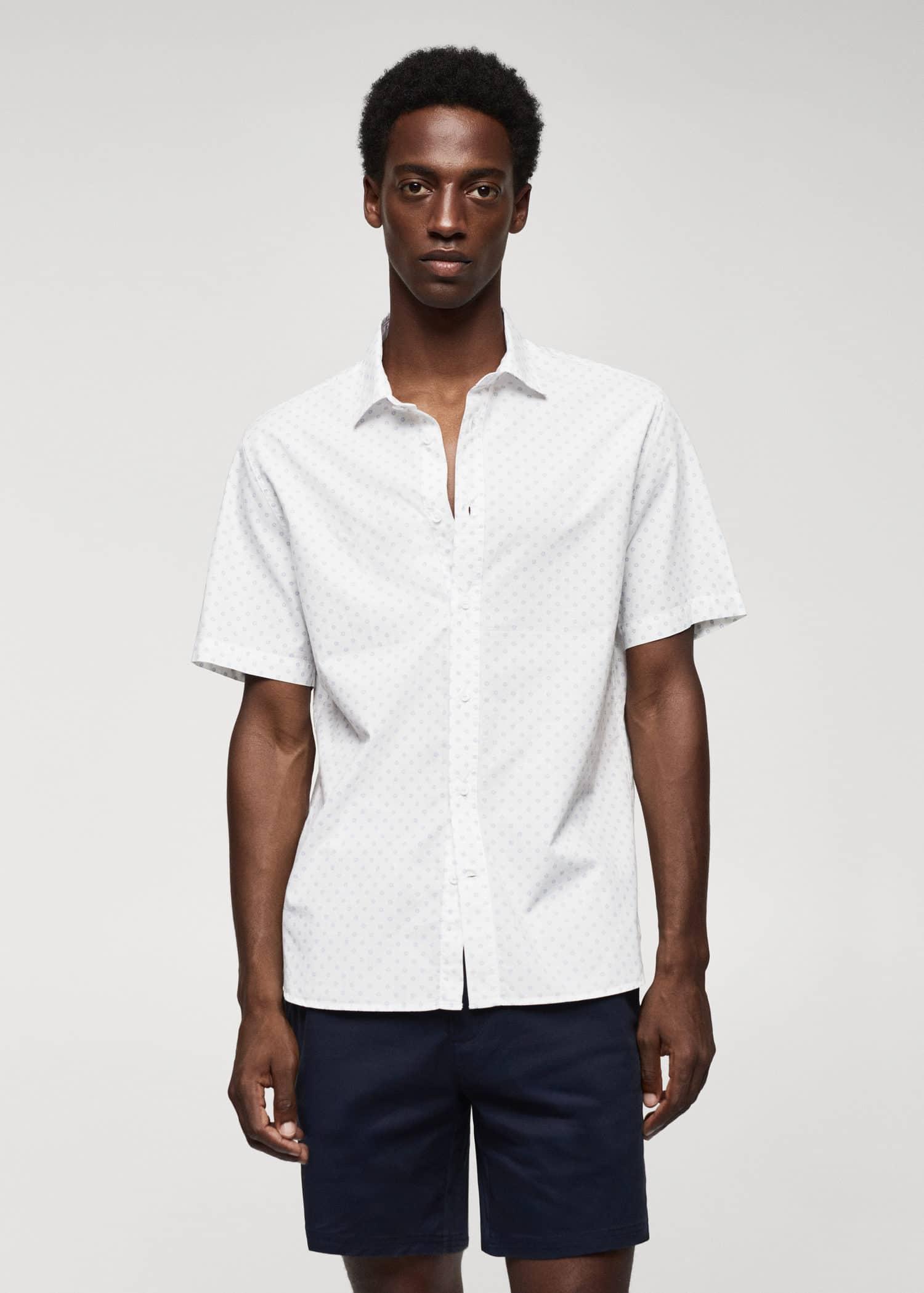 100% cotton short sleeve floral shirt