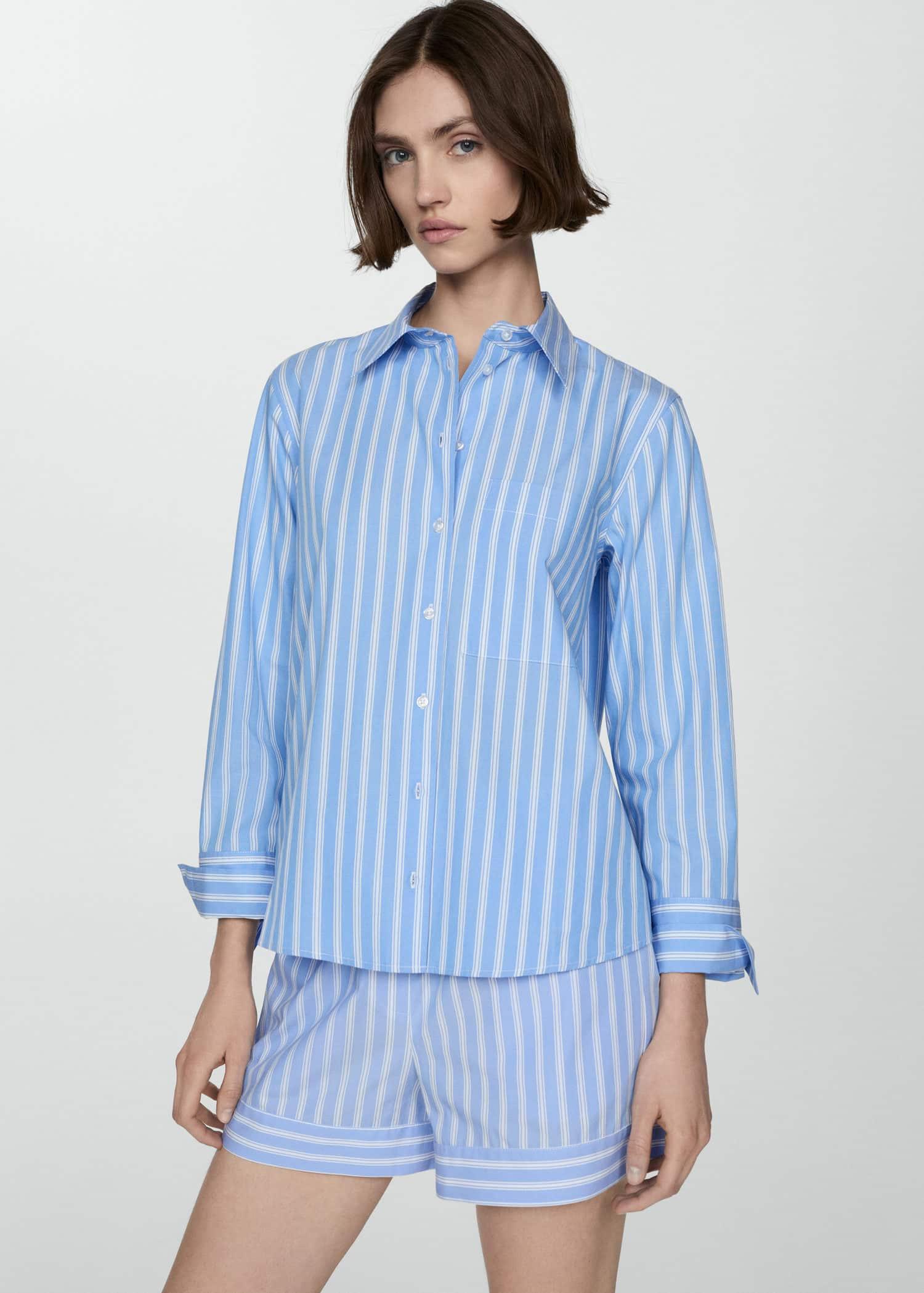 100% cotton striped shirt