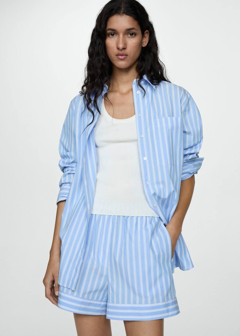 100% cotton striped shirt