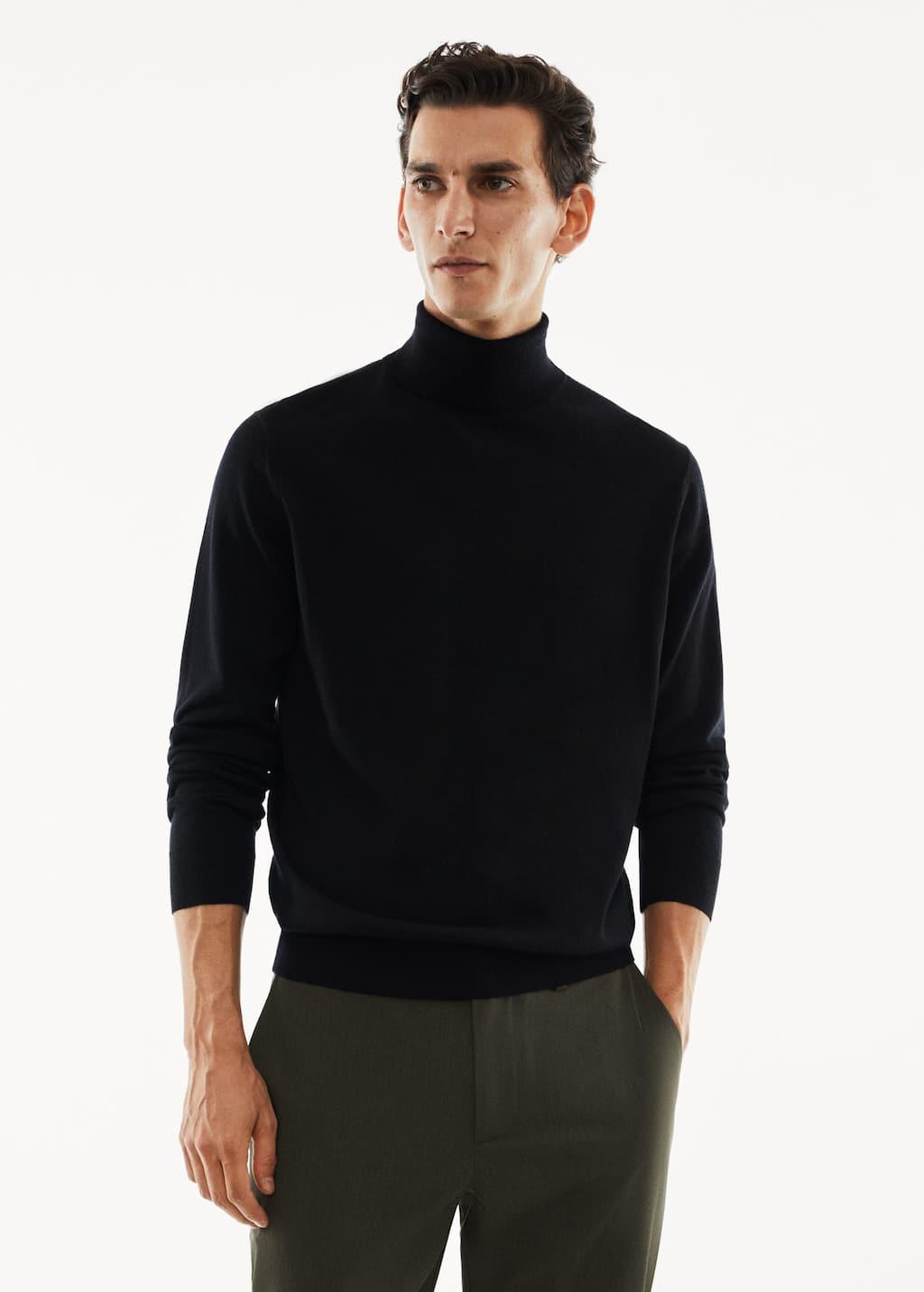 100% merino wool turtleneck sweater