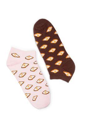 100% organic cotton unisex socks - ankle length - pack of 1 eggs mix & match - multi