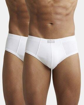 1009 super combed cotton rib solid brief with stay fresh properties