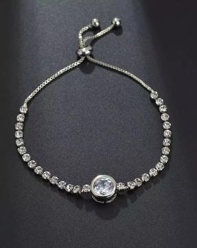 10848b stone-studded solitaire bracelet